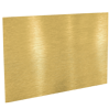 Aluminiumverbundplatte gold gebürstet oval (oval konturgefräst), einseitig 4/0-farbig bedruckt