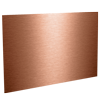Aluminiumverbundplatte kupfer gebürstet In Frei-Form (max. 4 Konturfräsungen möglich), einseitig 4/0-farbig bedruckt