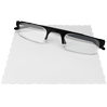 Brillenputztuch groß (18 x 15,5 cm), einseitig bedruckt in brillanter Fotoqualität