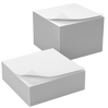 Haftquader mit 340 Blatt, 4-seitiger Schnittkantendruck mit 2 Motiven (gleiche Motive gegenüberliegend)