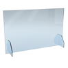 Niesschutz aus Acrylglas mit Standfüßen, ohne Durchreiche 100 x 75 cm, unbedruckt